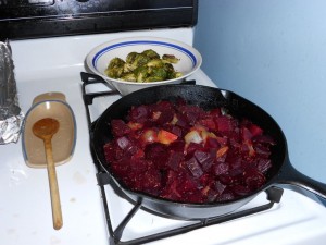 Baked Beets & Shallots (red)