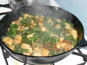 Kale with Potatoes