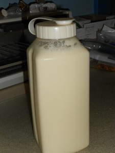 One Quart of Homemade Soy Milk